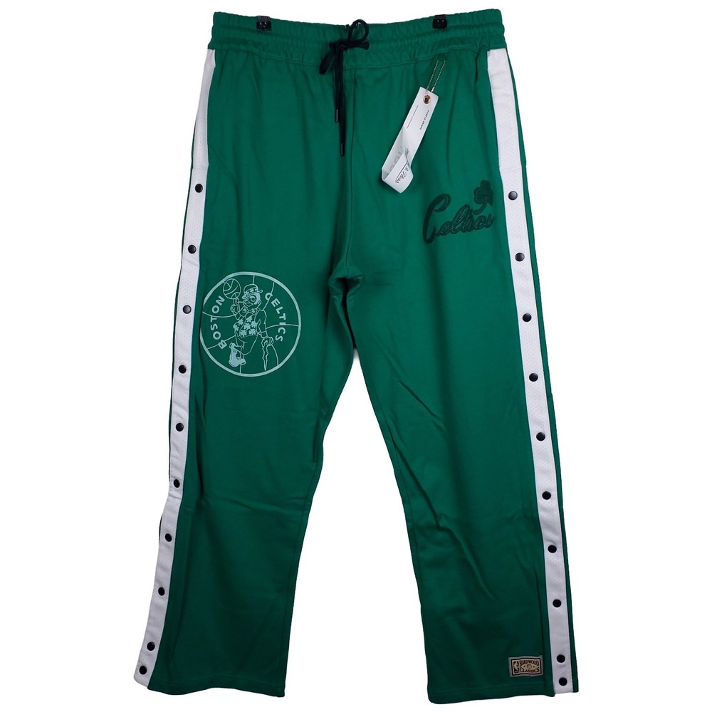 Purple Brand Boston Celtics Mitchell & Ness‎ NBA 2XL XXL Tear Away Pants NWT